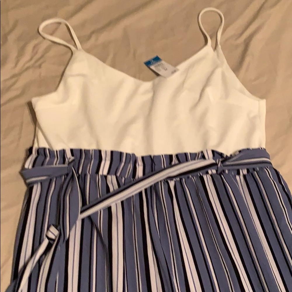 Rue21 striped wide leg jumpsuit